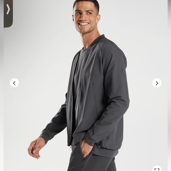 Gymshark Men’s Onyx Gray Studio Jacket - Picture 3 of 8